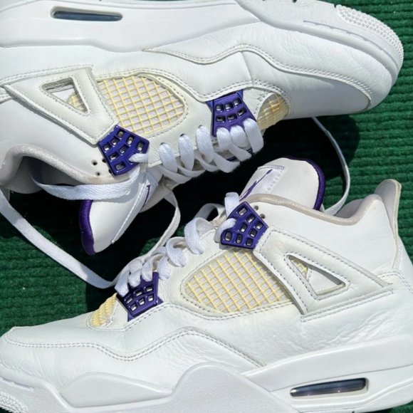 Air Jordan 4 Retro 'Purple Metallic' Men’s Size 9.5 - Picture 4 of 4